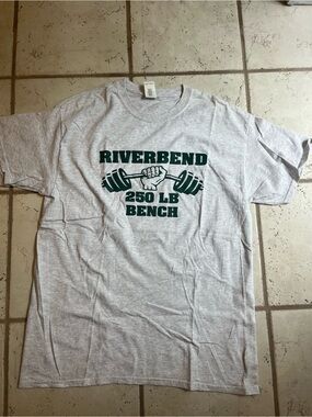 Riverbend HS 250 LB Bench Tee - Light Gray